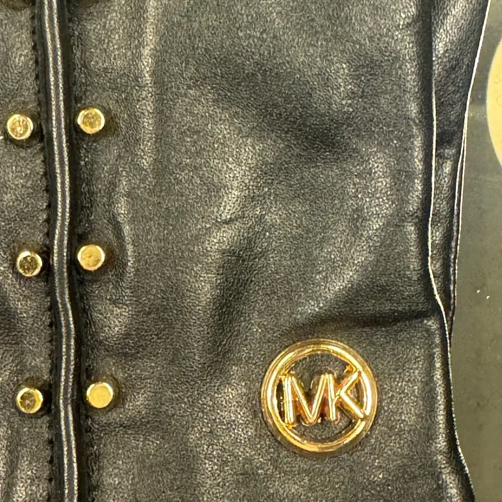 Michael Kors Women's Studded Leather Gloves